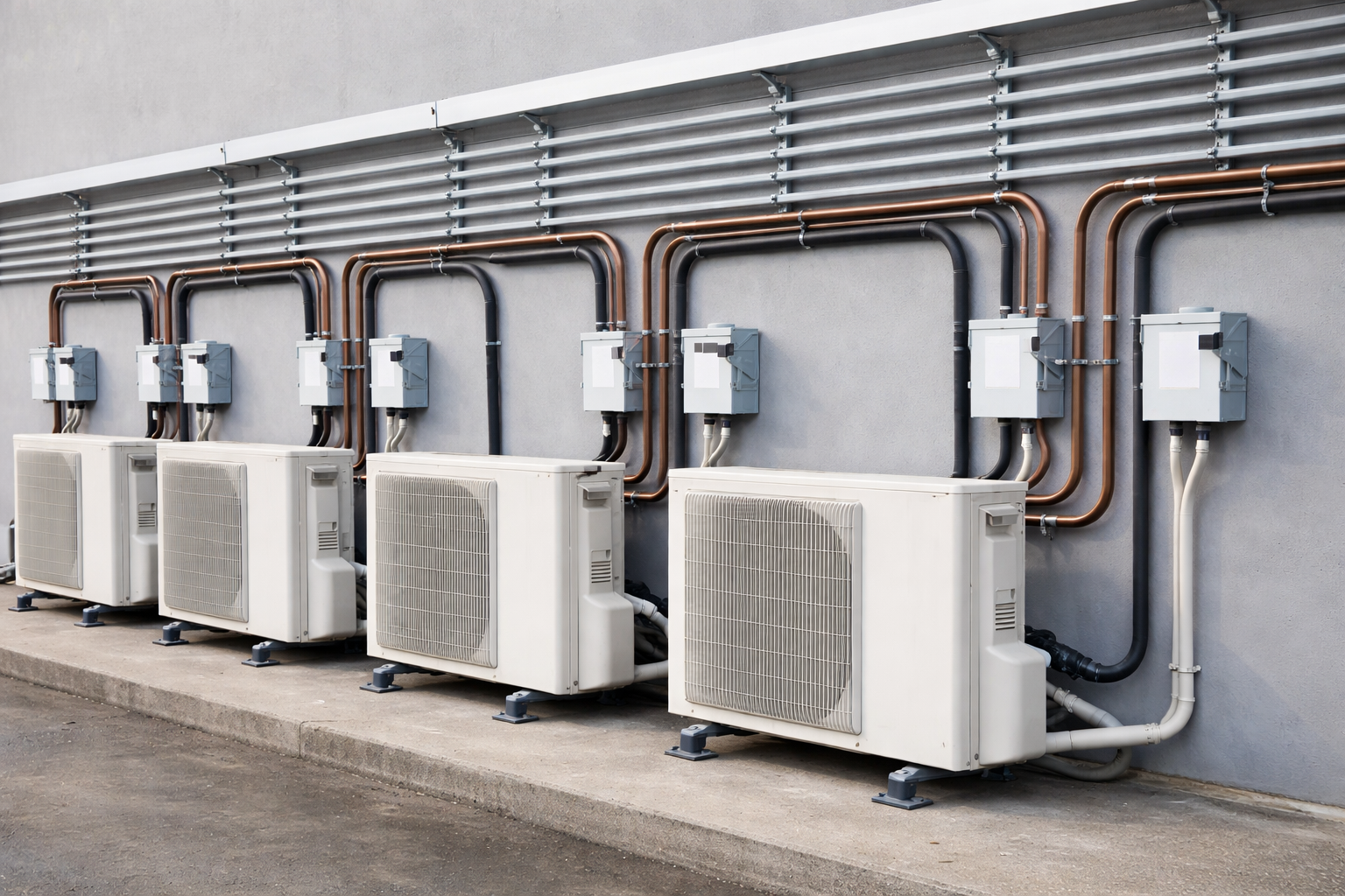 Ar condicionado split instalado em ambiente